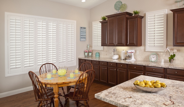 Polywood Shutters in Cleveland kitchen